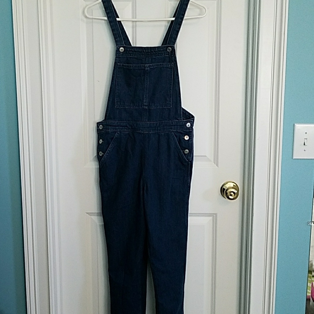 Topshop Moto Clean Denim Overalls - Picture 3 of 4